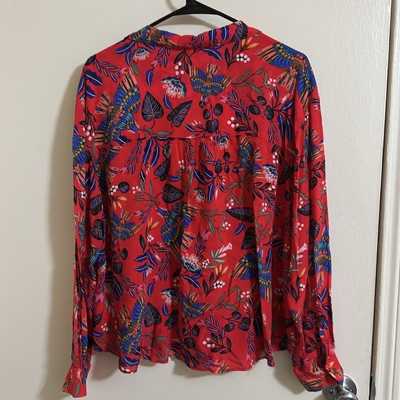 Anthropologie Super Nice Letters Elysa Buttondown Large - Picture 8 of 9